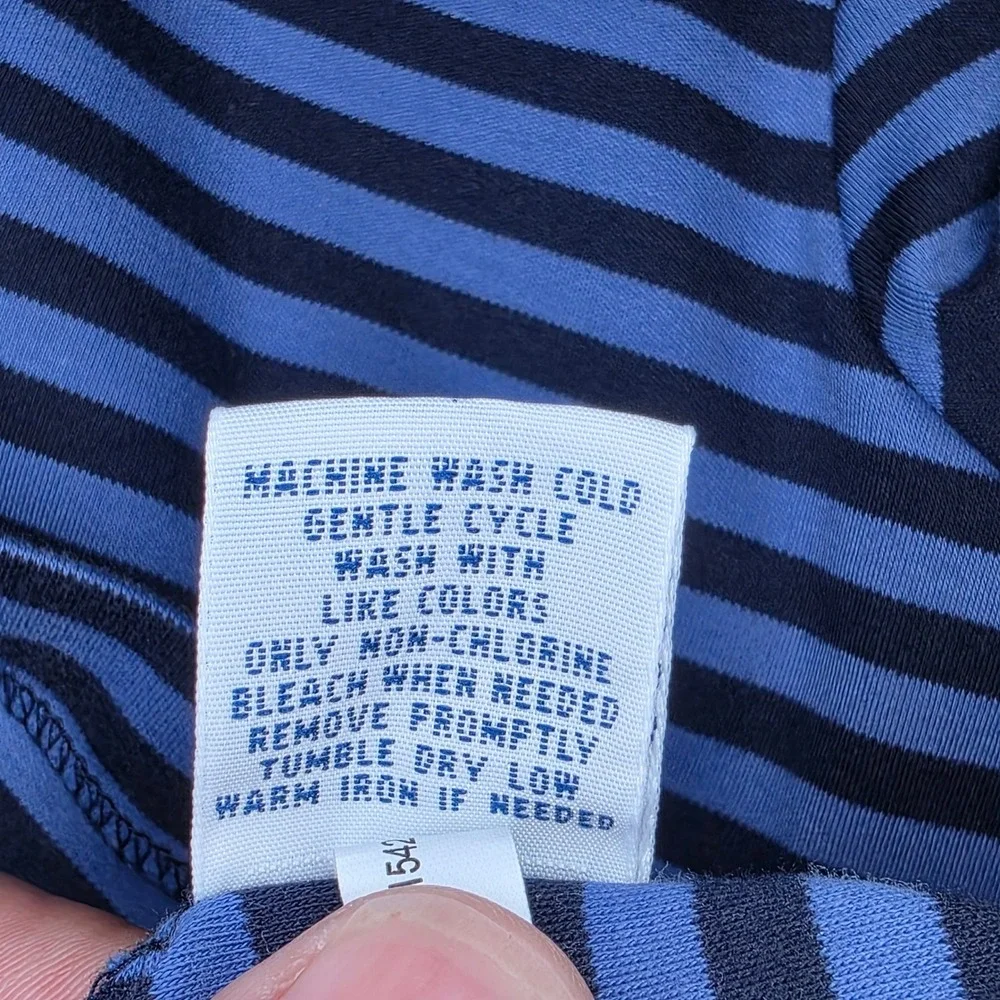 Polo Ralph Lauren Pima Soft Touch Polo Mens XXL Blue Navy Striped Short Sleeve